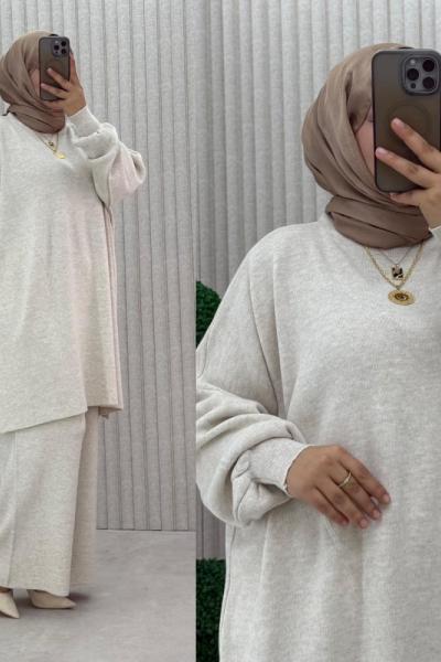 Gülsenem Büyükbeden Takım Taş Rengi