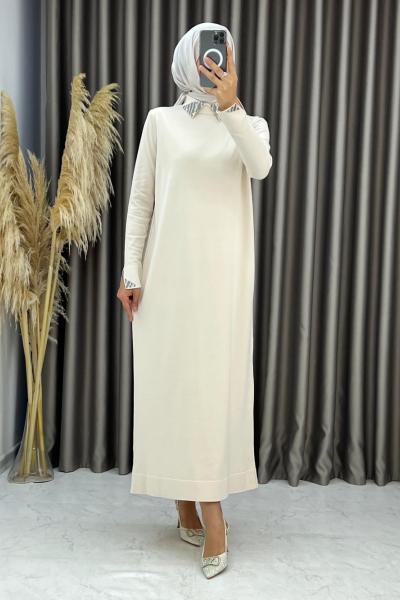 Bergüzar Elbise Taş Rengi