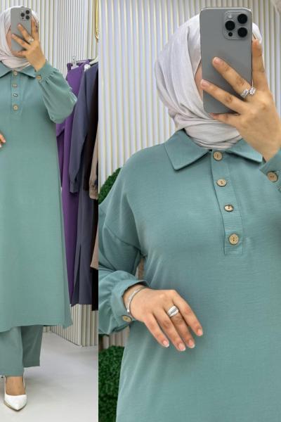 Güneş Takım Mint Yeşili