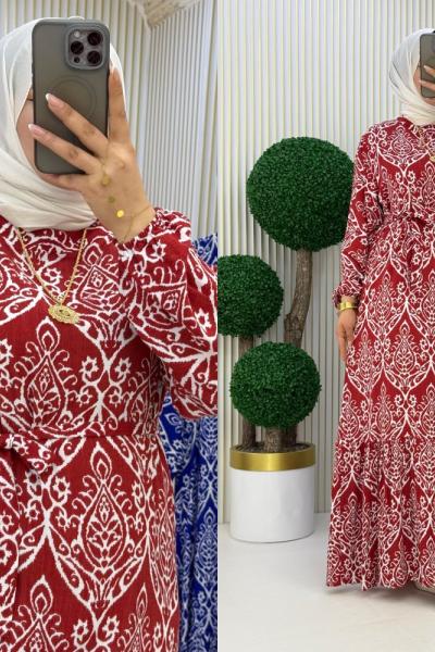 Gülfem Elbise Bordo