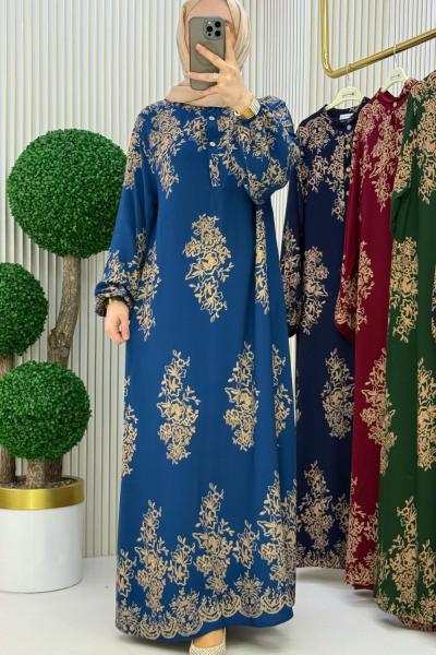 Fikriye Elbise İndigo