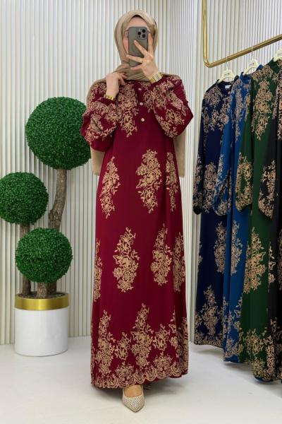 Fikriye Elbise Bordo