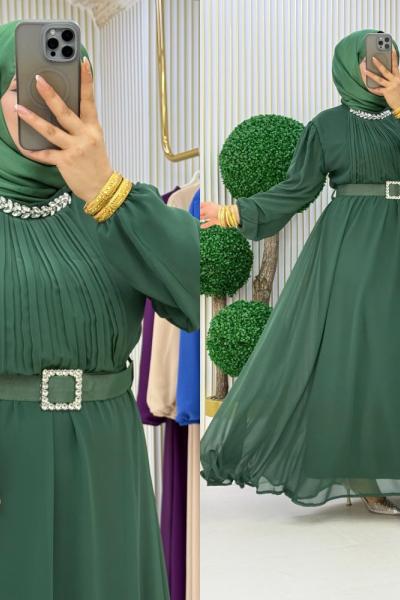 Sura Abiye Elbise Zümrüt