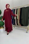 3922 Suzan Piliseli Pantolonlu Takım Taş Rengi