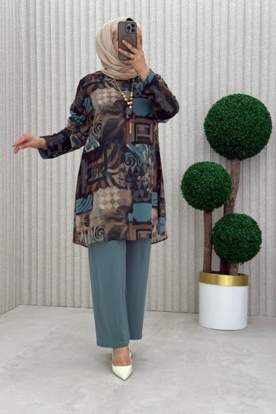 Firuze Takım Mint Yeşili