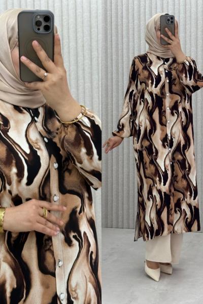 Nida Tunik Kahverengi