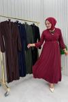 Taile Elbise Bordo