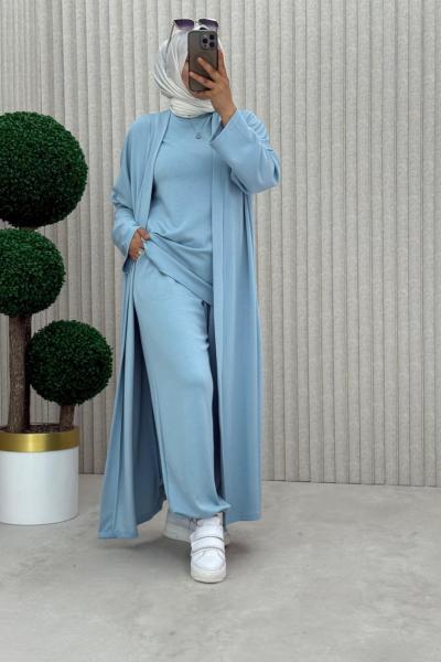 Manolya 3 Lü Takım Bebe Mavisi