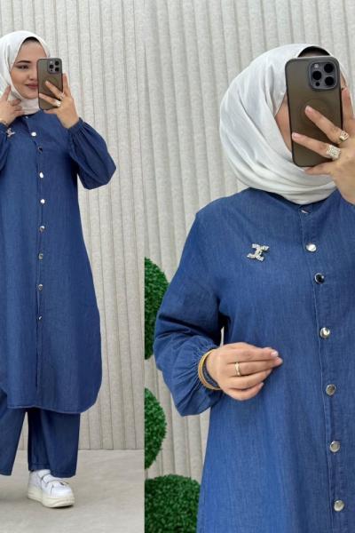 Marjin Kot Takım Lacivert