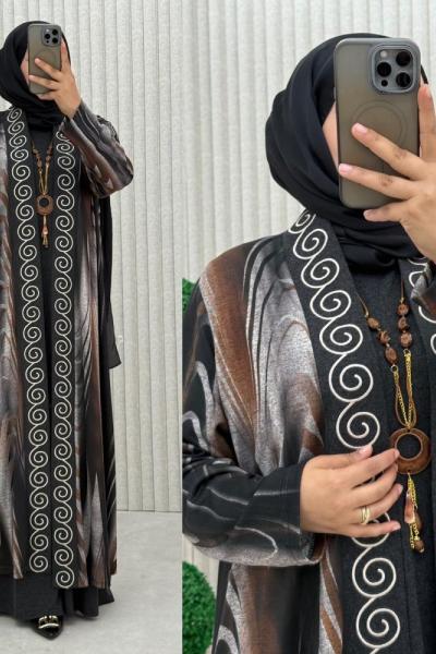 Döngü Elbise Takım Siyah