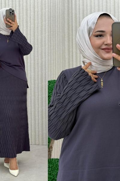 Kelebek Etekli Takım  Antrasit