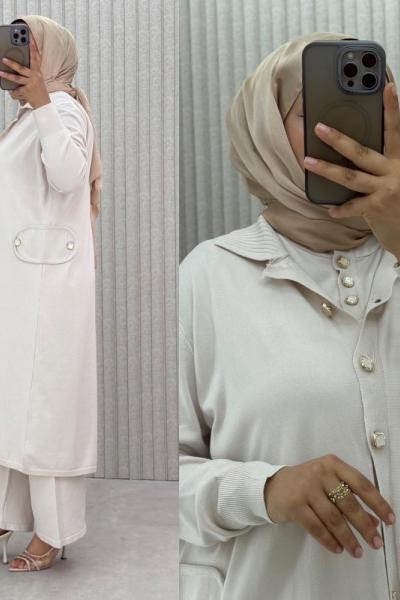 Hümeyra 3’lü Takım  Taş Rengi