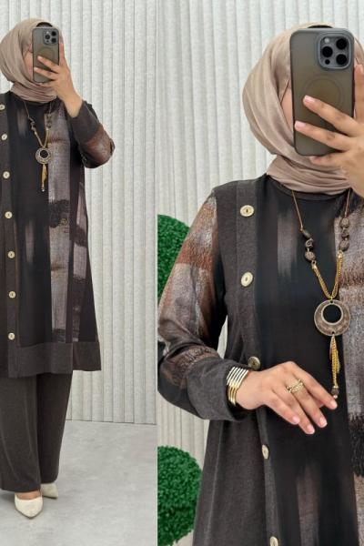 Kaylin Takım Kahverengi