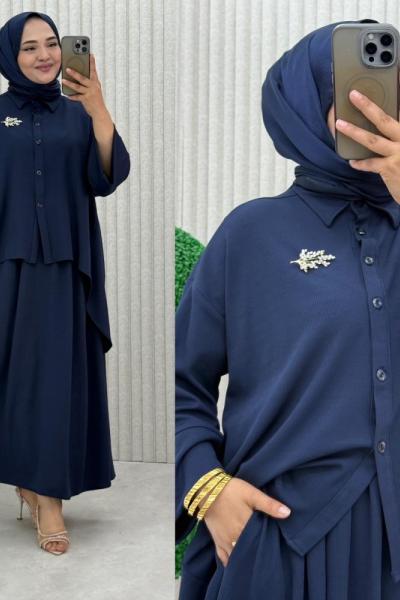 Emine Etekli Takım Lacivert