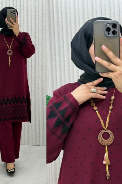 Ades Triko Takım Bordo