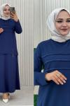Aşkım Etekli Takım  İndigo