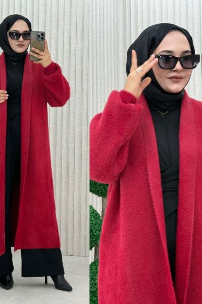 Pamuk Hırka Kırmızı