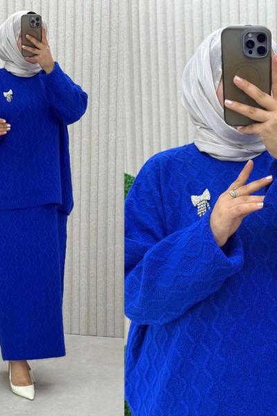 Candan Jile Takım  Saks Mavisi