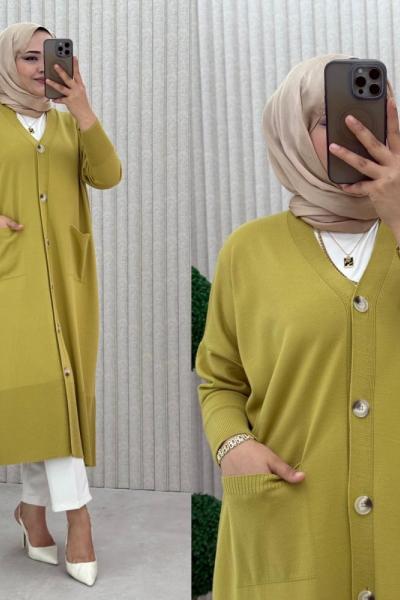 Cevher Hırka Yağ Yeşili