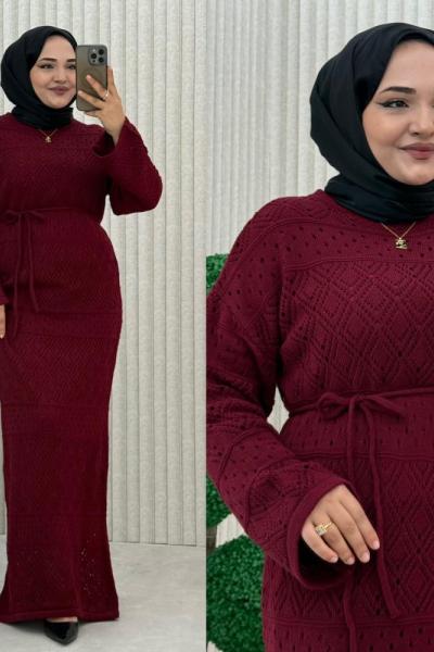 Pandora Elbise Bordo