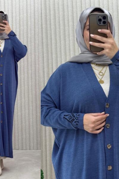 Destan hırka İndigo