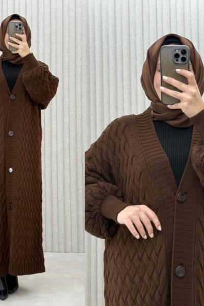 Maya Hırka Kahverengi