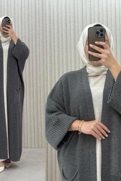 Selvi Hırka Antrasit