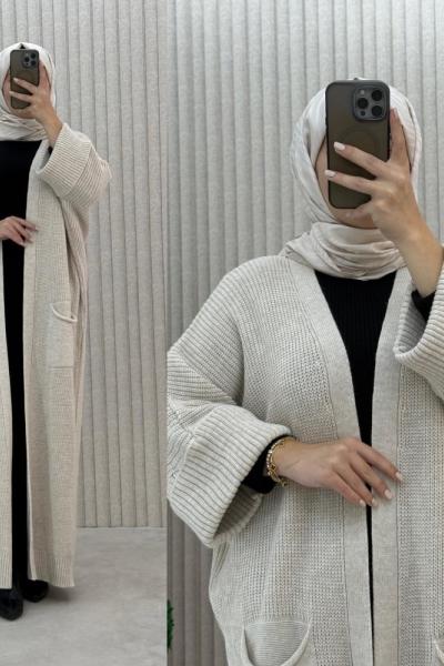 Selvi Hırka Taş Rengi