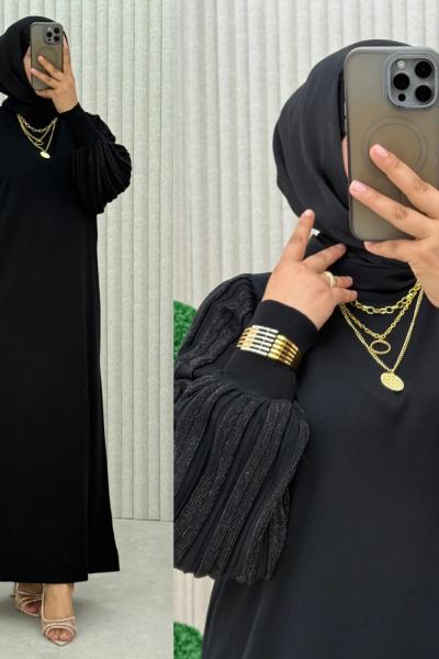 Sarmaşık Elbise Siyah