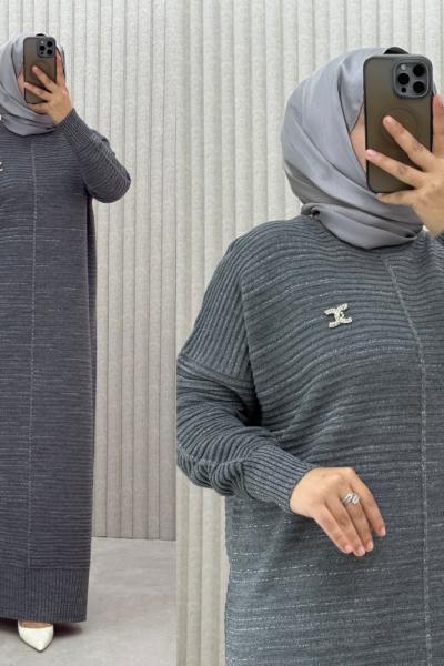 Yeşim Elbise  Antrasit