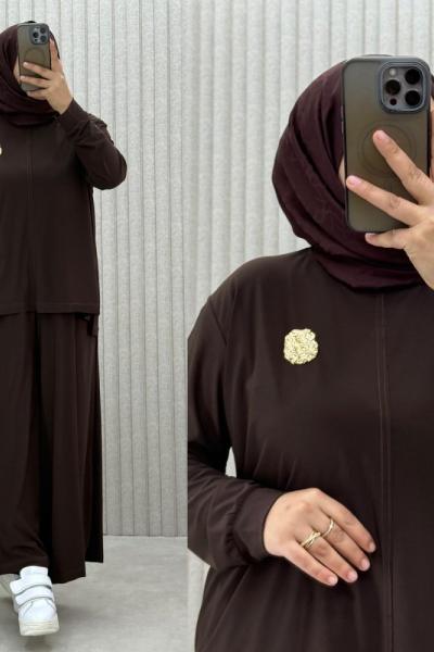 Gülçin takım Kahverengi