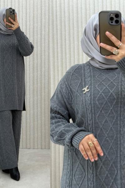 ZİRA TRİKO TAKIM Gri