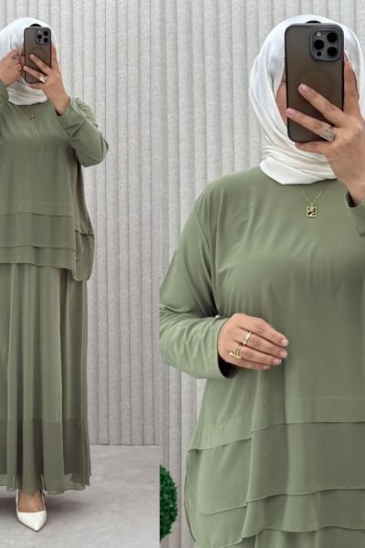 Fındık Etekli Takım Elma yeşili