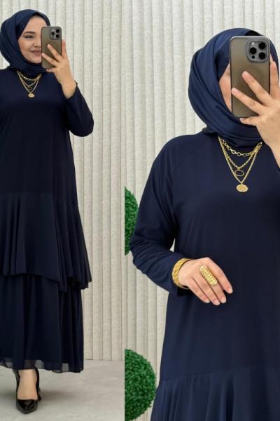 Şenay Elbise Lacivert