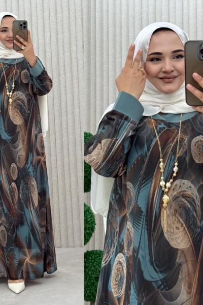 Büşra Elbise Mint Yeşili