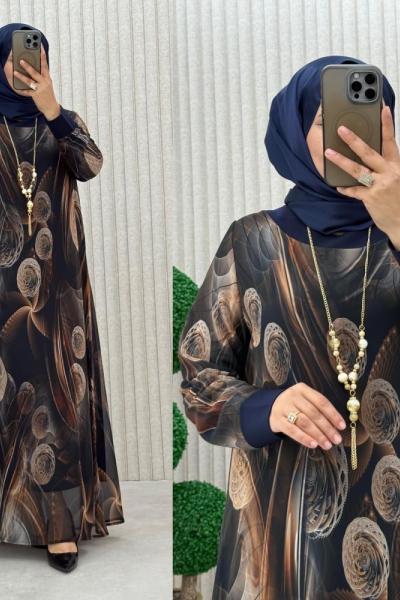 Büşra Elbise Lacivert