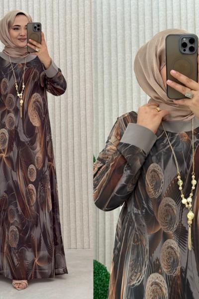 Büşra Elbise Vizon