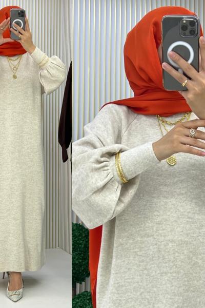 Belinay Elbise  Taş Rengi