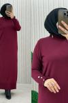 Soley Elbise Bordo
