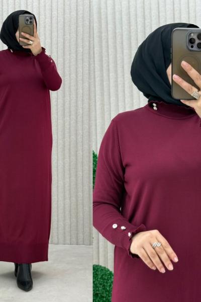 Soley Elbise Bordo