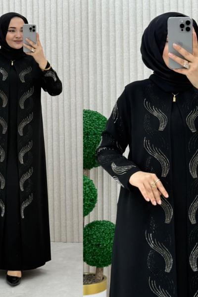 Star Abiye Elbise Siyah