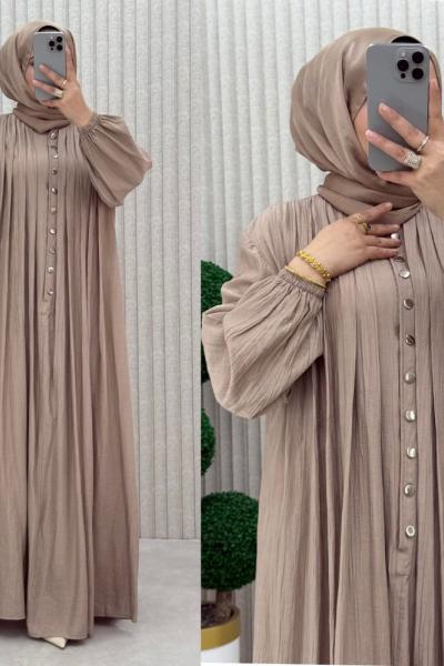 MEDİNE ELBİSE  Krem