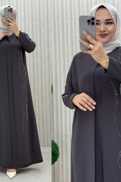 SAHRA ELBİSE FERACE Antrasit