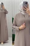 SAHRA ELBİSE FERACE Taş Rengi