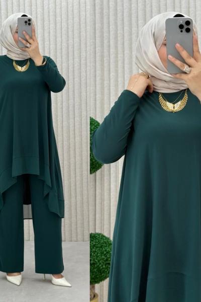 Özce Pantolonlu Takım Zümrüt