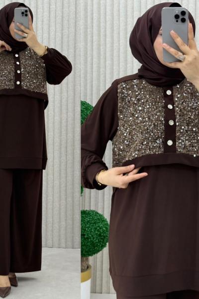 Melodi Takım Kahverengi