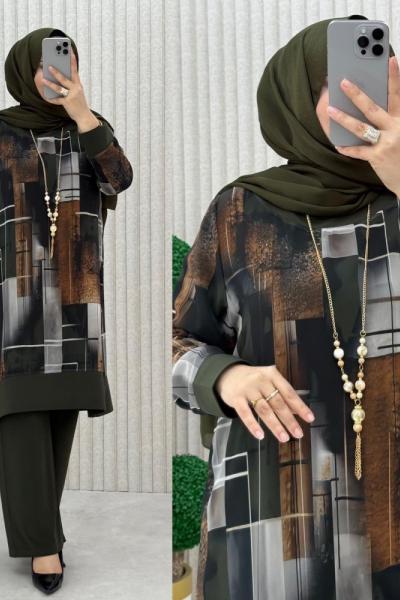 Hançer Pantolonlu Takım Haki