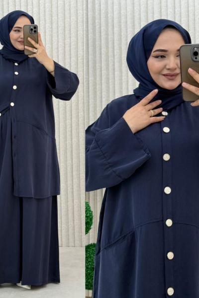 Harem Pantolonlu Takım Lacivert