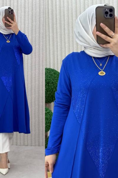 LUDA TUNİK Saks Mavisi