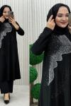 Defile tunik Siyah